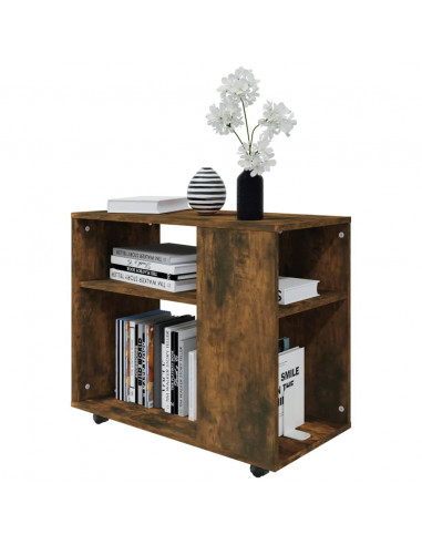 Tavolino da Salotto Rovere Fumo 70x35x55cm Legno Multistrato