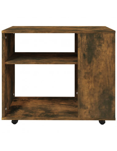 Tavolino da Salotto Rovere Fumo 70x35x55cm Legno Multistrato