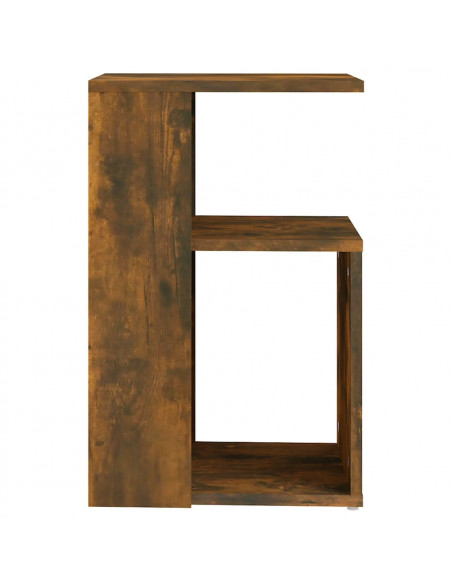 Tavolino da Salotto Rovere Fumo 36x30x56cm Legno Multistrato