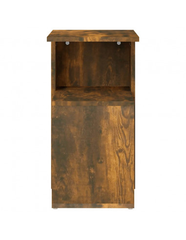 Tavolino da Salotto Rovere Fumo 36x30x56cm Legno Multistrato