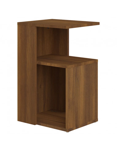 Tavolino da Salotto Rovere Marrone 36x30x56cm Legno Multistrato