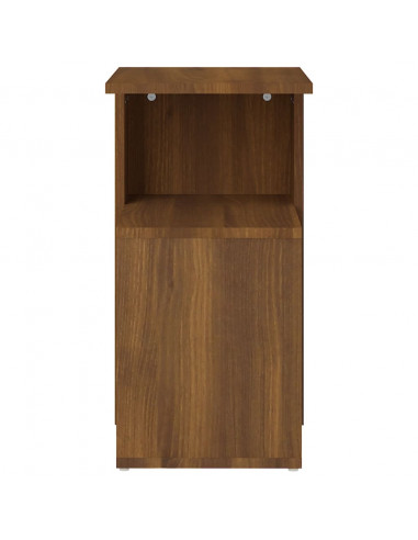 Tavolino da Salotto Rovere Marrone 36x30x56cm Legno Multistrato