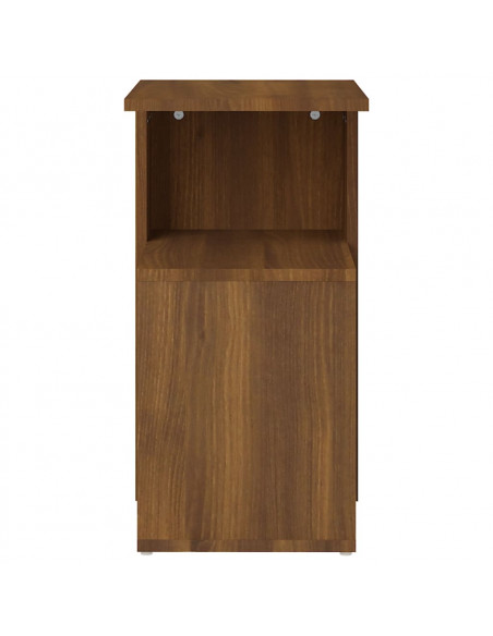 Tavolino da Salotto Rovere Marrone 36x30x56cm Legno Multistrato