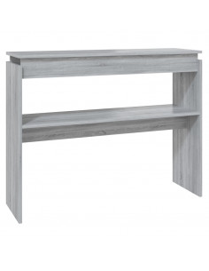 Tavolino Consolle Grigio Sonoma 102x30x80 cm Legno Multistrato 2