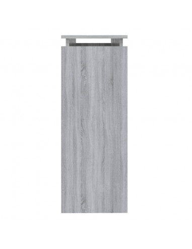 Tavolino Consolle Grigio Sonoma 102x30x80 cm Legno Multistrato
