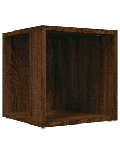 Tavolino Salotto Rovere Marrone 33x33x34,5 cm Legno Multistrato 2