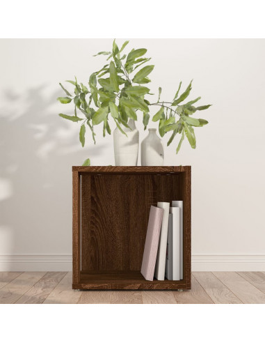 Tavolino Salotto Rovere Marrone 33x33x34,5 cm Legno Multistrato