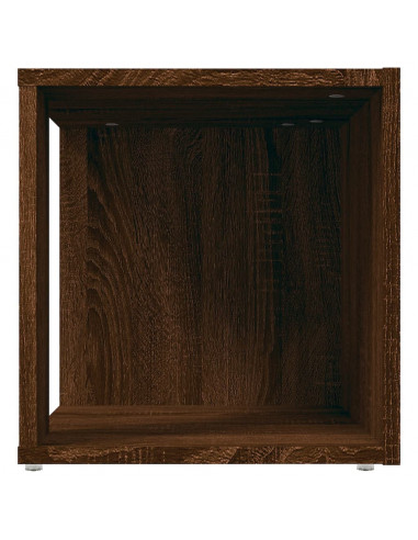 Tavolino Salotto Rovere Marrone 33x33x34,5 cm Legno Multistrato