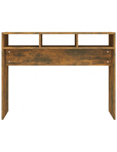 Tavolino Consolle Rovere Fumo 105x30x80 cm in Legno Multistrato