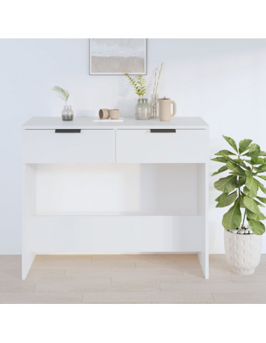 Tavolino da Salotto Bianco 90x36x75 cm in Legno Multistrato