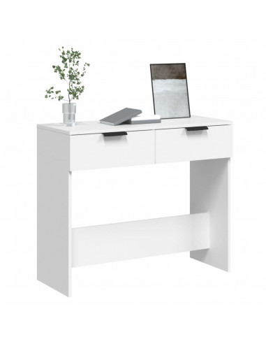 Tavolino da Salotto Bianco 90x36x75 cm in Legno Multistrato