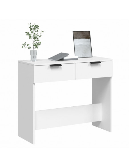Tavolino da Salotto Bianco 90x36x75 cm in Legno Multistrato