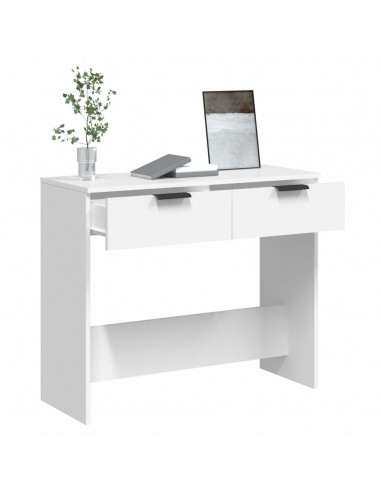 Tavolino da Salotto Bianco 90x36x75 cm in Legno Multistrato