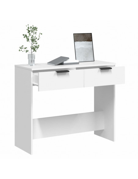 Tavolino da Salotto Bianco 90x36x75 cm in Legno Multistrato