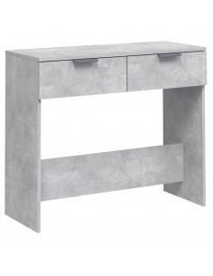 Tavolino da Salotto Grigio Cemento 90x36x75cm Legno Multistrato 2