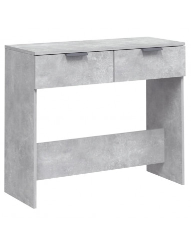 Tavolino da Salotto Grigio Cemento 90x36x75cm Legno Multistrato