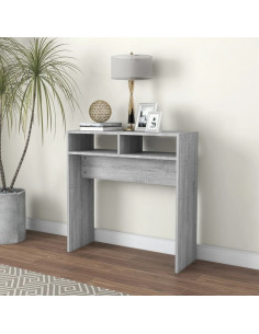 Tavolino Consolle Grigio Sonoma 78x30x80 cm Legno Multistrato 2