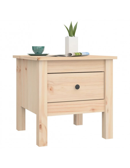 Tavolino 40x40x39 cm Legno Massello di Pino