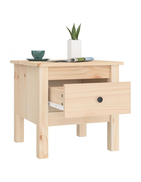 Tavolino 40x40x39 cm Legno Massello di Pino