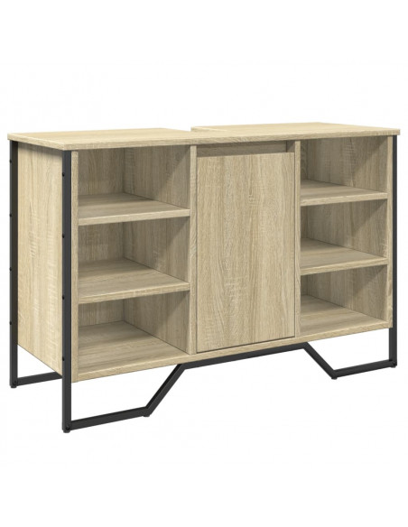 Mobile Lavabo Bagno Rovere Sonoma 91x35x60 cm in Truciolato