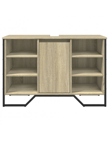 Mobile Lavabo Bagno Rovere Sonoma 91x35x60 cm in Truciolato