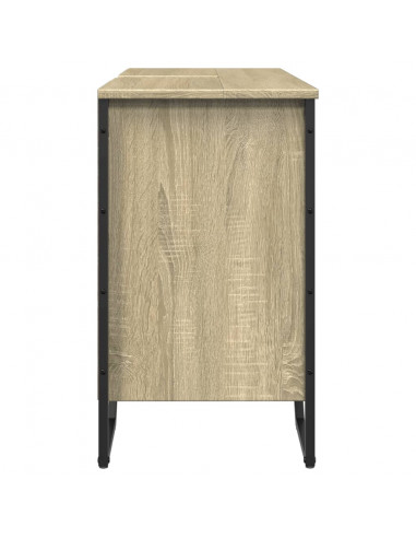 Mobile Lavabo Bagno Rovere Sonoma 91x35x60 cm in Truciolato