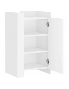 Credenza Bianca 45x35x75 cm in Legno Multistrato 2