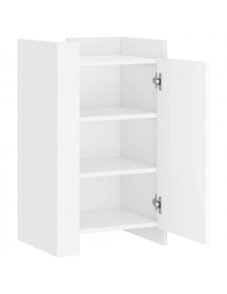 Credenza Bianca 45x35x75 cm in Legno Multistrato