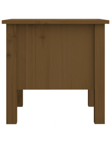 Tavolini 2 pz Miele 40x40x39 cm Legno Massello di Pino