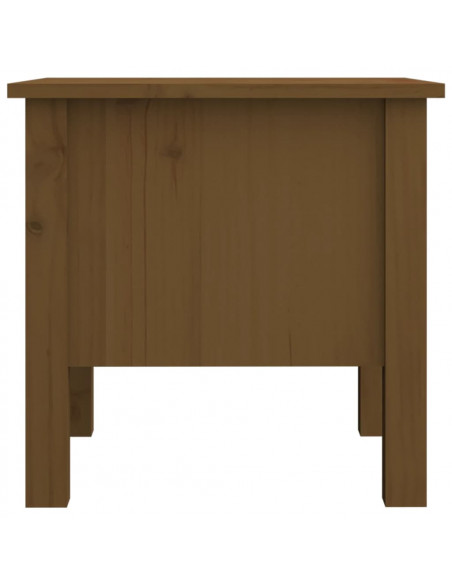 Tavolini 2 pz Miele 40x40x39 cm Legno Massello di Pino