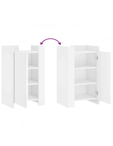 Credenza Bianca 45x35x75 cm in Legno Multistrato