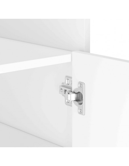 Credenza Bianca 45x35x75 cm in Legno Multistrato