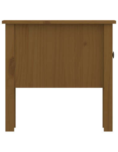 Tavolini 2 pz Miele 50x50x49 cm Legno Massello di Pino