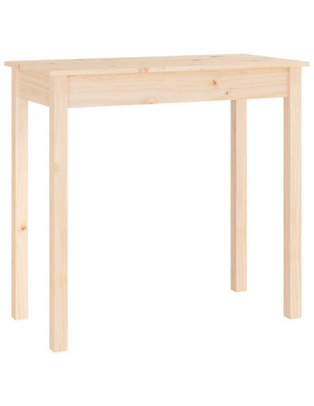 Tavolo Consolle 80x40x75 cm in Legno Massello di Pino