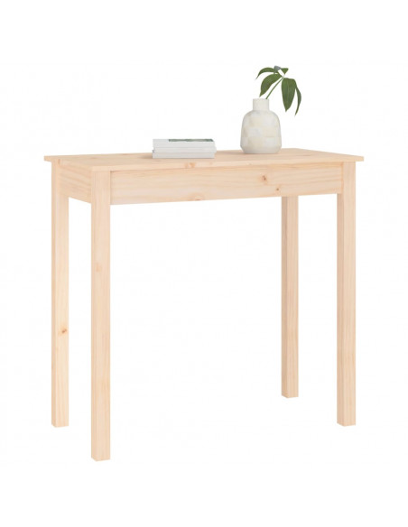 Tavolo Consolle 80x40x75 cm in Legno Massello di Pino