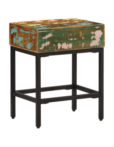 Tavolino 40x30x51 cm in Legno Massello di Recupero