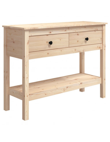 Tavolo Consolle 100x35x75 cm in Legno Massello di Pino