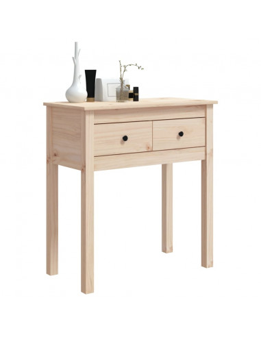 Tavolo Consolle 70x35x75 cm in Legno Massello di Pino