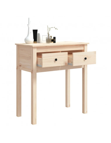Tavolo Consolle 70x35x75 cm in Legno Massello di Pino