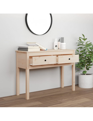 Tavolo Consolle 100x35x75 cm in Legno Massello di Pino