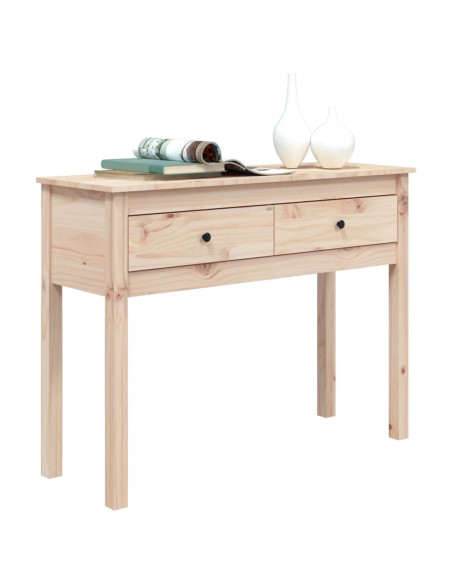 Tavolo Consolle 100x35x75 cm in Legno Massello di Pino