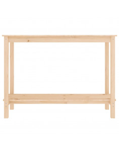 Tavolo Consolle 110x40x80 cm in Legno Massello di Pino 2
