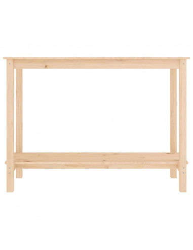 Tavolo Consolle 110x40x80 cm in Legno Massello di Pino