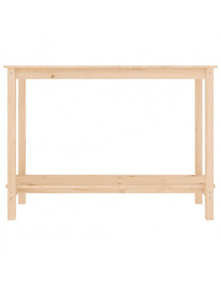 Tavolo Consolle 110x40x80 cm in Legno Massello di Pino