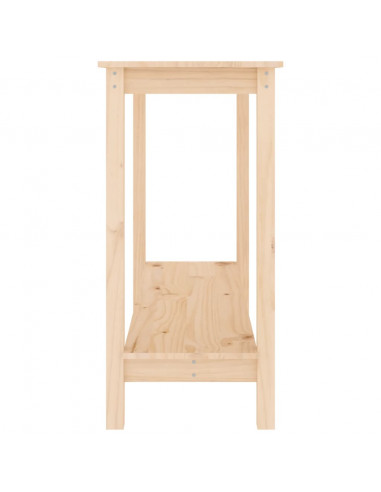 Tavolo Consolle 110x40x80 cm in Legno Massello di Pino