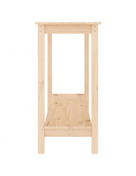 Tavolo Consolle 110x40x80 cm in Legno Massello di Pino
