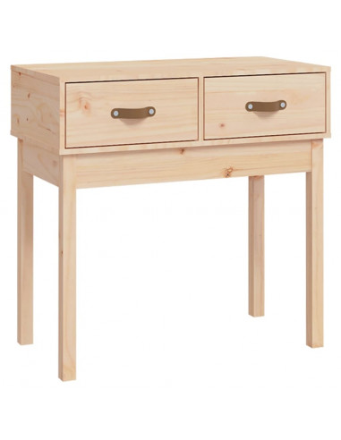 Tavolo Consolle 76,5x40x75 cm in Legno Massello di Pino