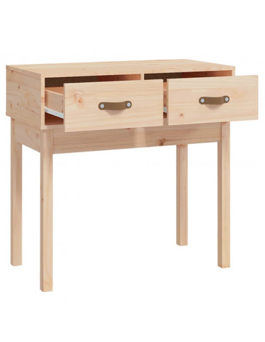 Tavolo Consolle 76,5x40x75 cm in Legno Massello di Pino