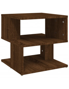 Tavolino da Salotto Rovere Marrone 40x40x40cm Legno Multistrato 2