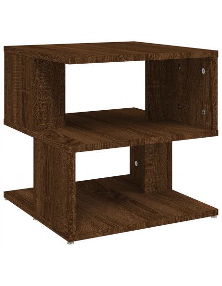 Tavolino da Salotto Rovere Marrone 40x40x40cm Legno Multistrato